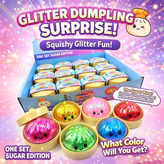 Golden Glitter Squishy Dumpling