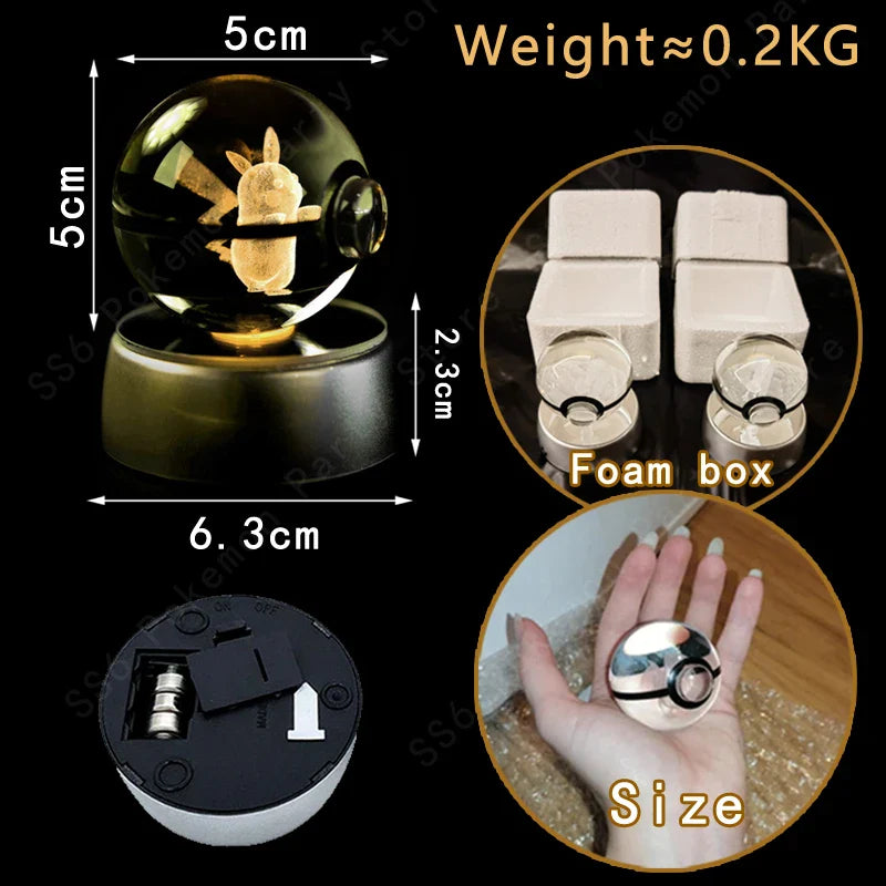 3D Pikachu Night Light